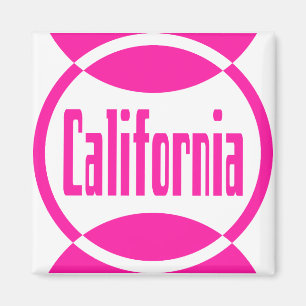 California Pink Logo Design #1 Magnet