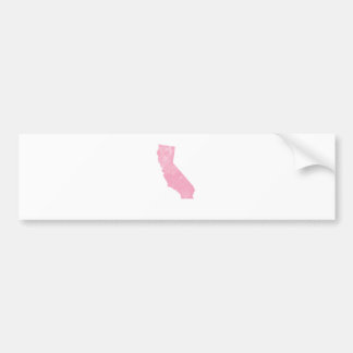 California Pink Vintage Grunge Bumper Sticker