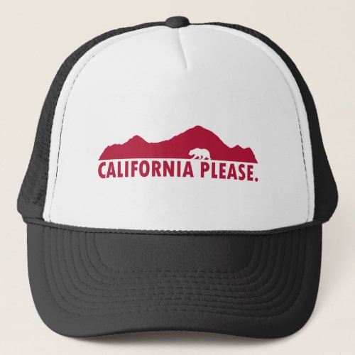California Please Trucker Hat