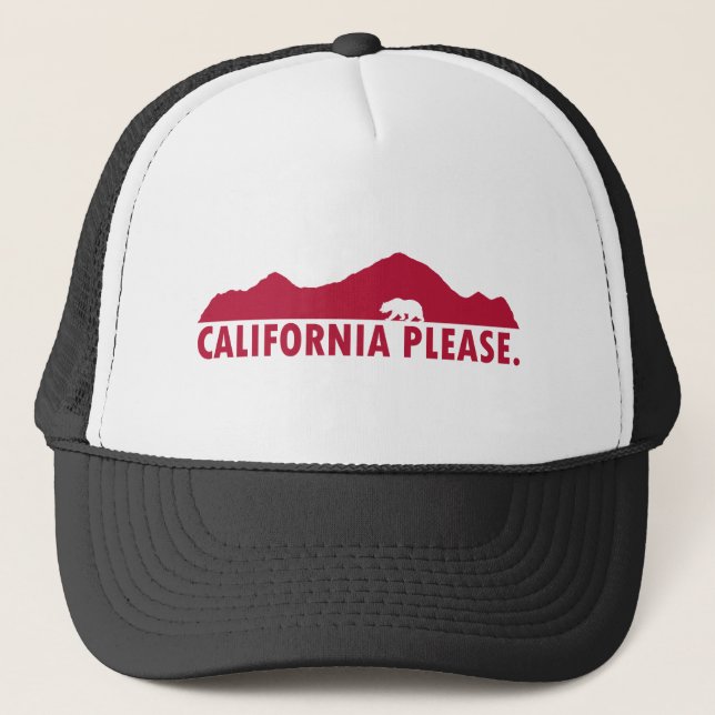California Please Trucker Hat (Front)