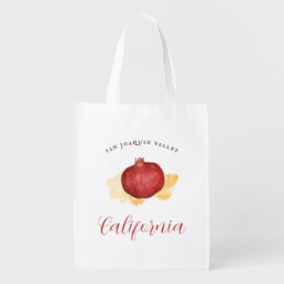 California Pomegranate Reusable Grocery Bag