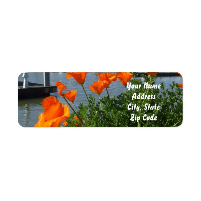 California Poppies Address labels (Front)