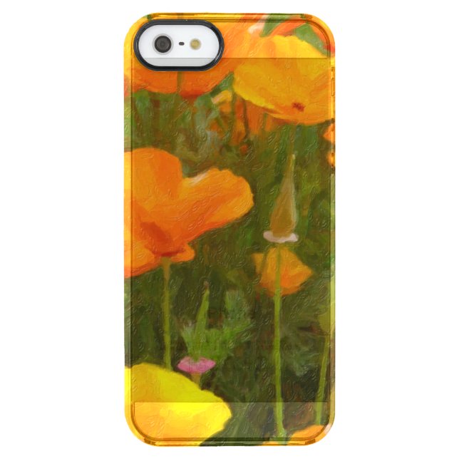 California Poppies Art Uncommon iPhone Case (Back)