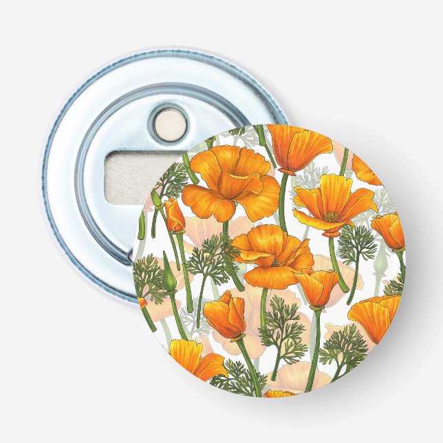 California poppies bottle opener (Front)
