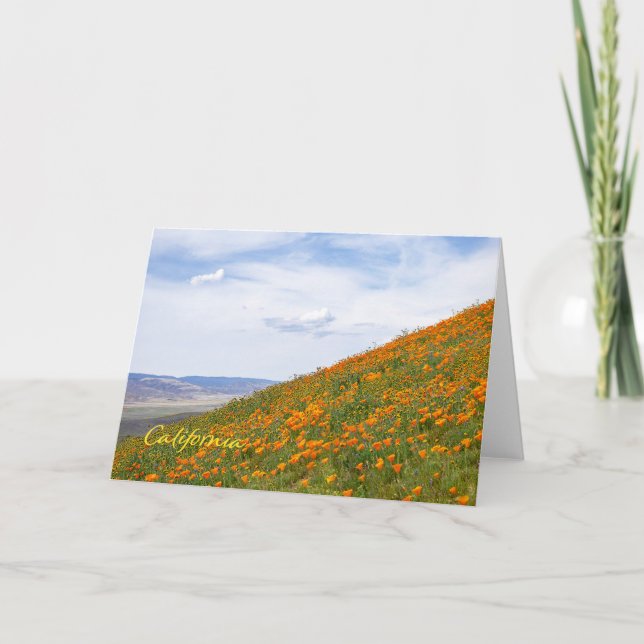 California Poppies Card (Front)