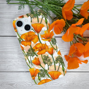 California poppies iPhone 15 case