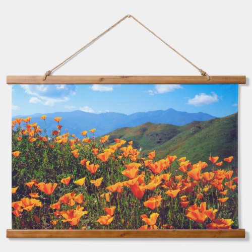 California Poppies Covering a Hillside Hanging Tapestry