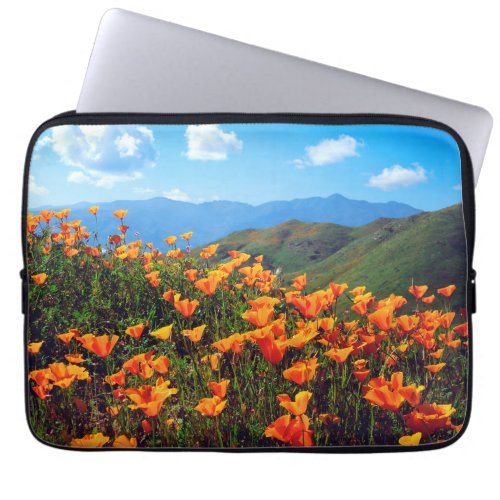 California Poppies Covering a Hillside Laptop Sleeve