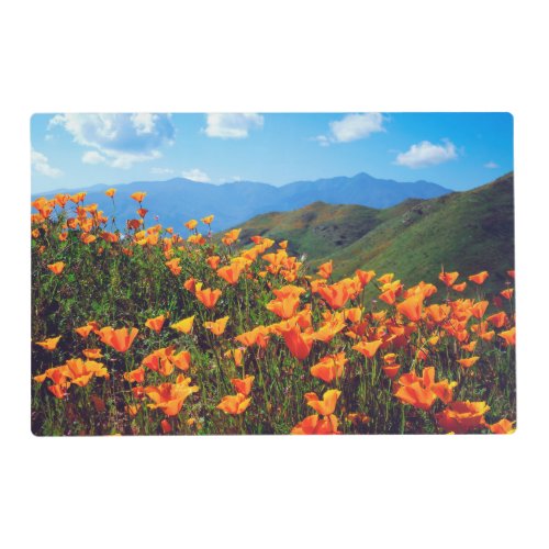California Poppies Covering a Hillside Placemat