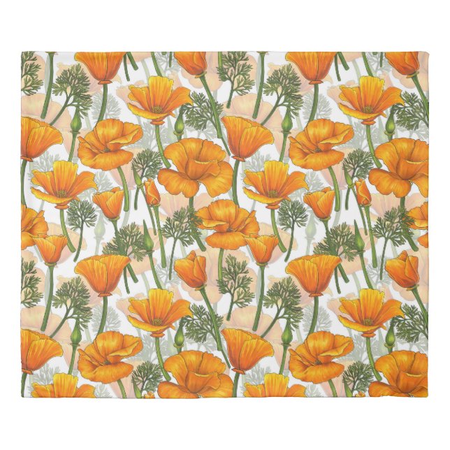 California poppies duvet cover (Front)
