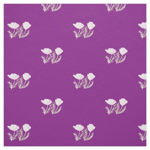 California poppies fabric