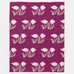 California poppies fleece blanket