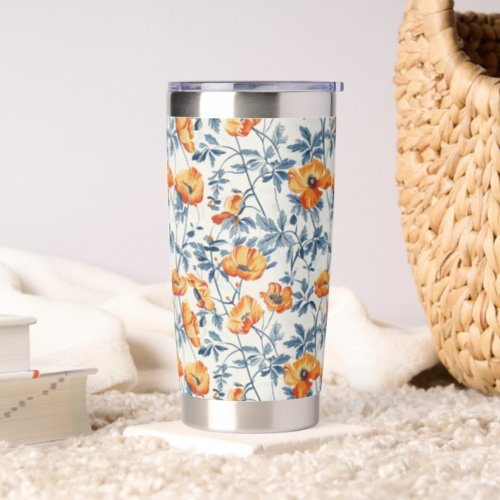 California Poppies Insulated Tumbler