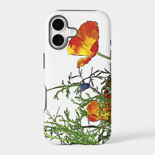 California poppies iPhone 17 case