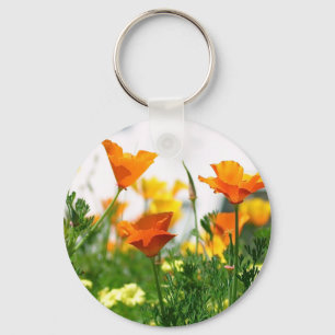 California Poppies Keychain