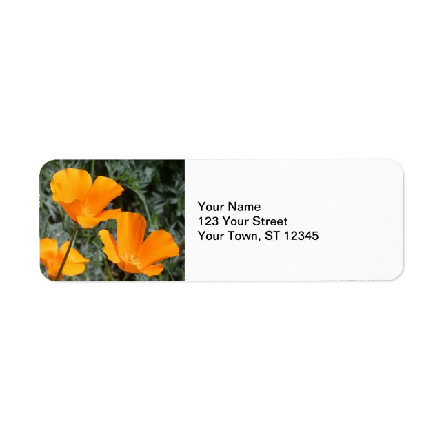 California Poppies Label (Front)