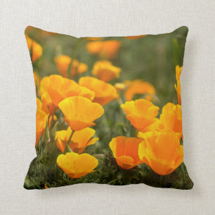 California poppies, Montana de Oro State Park Throw Pillow