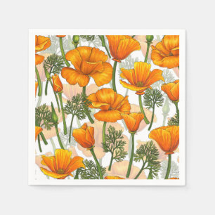California poppies napkins