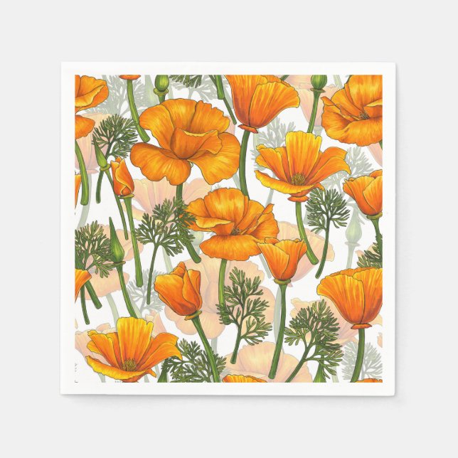 California poppies napkins (Front)