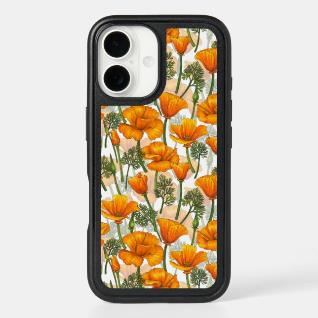 California poppies otterbox iPhone case (Back)