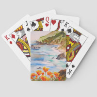 California Poppies Playing cards