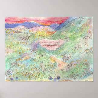 California Poppies Poster