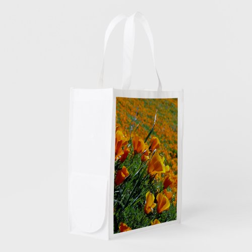 California Poppies Reusable Grocery Bag