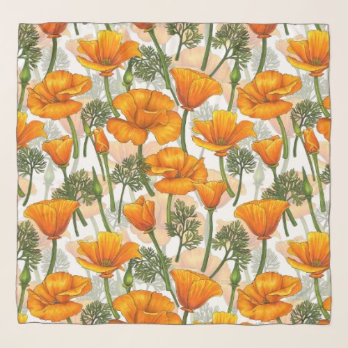 California poppies scarf