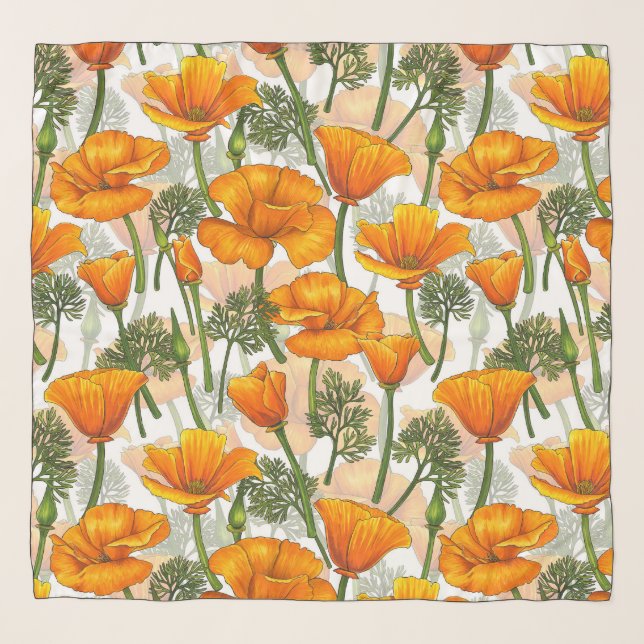 California poppies scarf (Front)