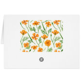 California poppies, summertime flowers, orange wil (Back Horizontal)