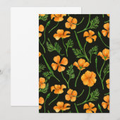 California poppies, summertime flowers, orange wil (Front/Back)