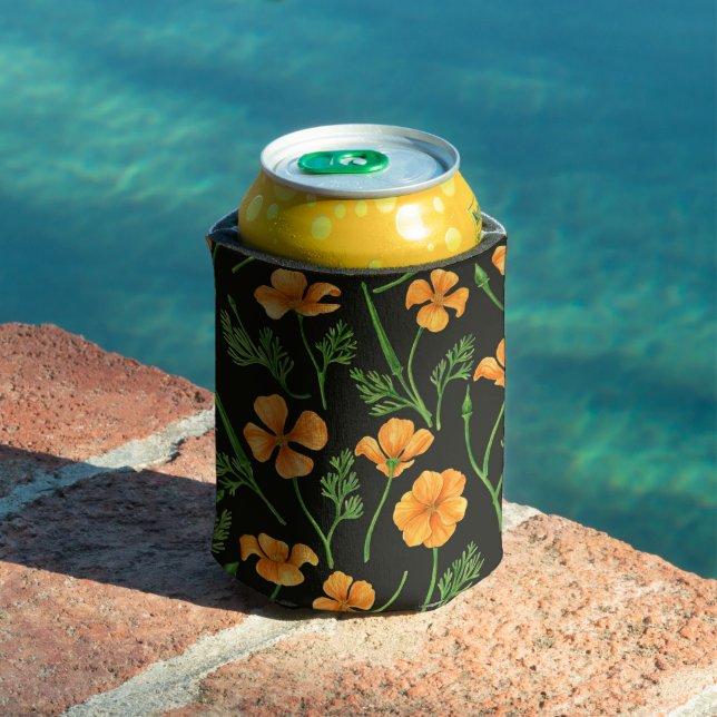California poppies, summertime flowers, orange wil can cooler (In Situ Pool)