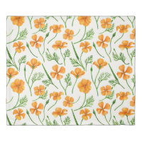 California poppies, summertime flowers, orange wil