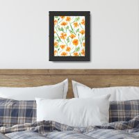 California poppies, summertime flowers, orange wil