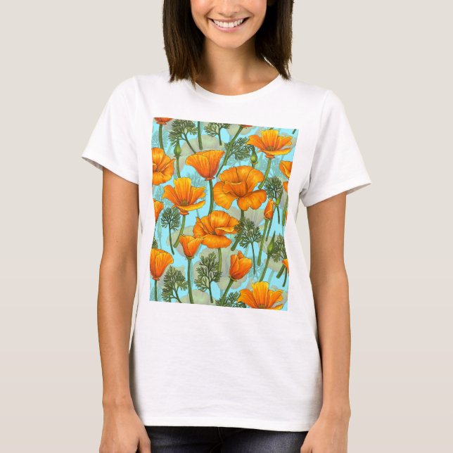 California poppies T-Shirt (Front)
