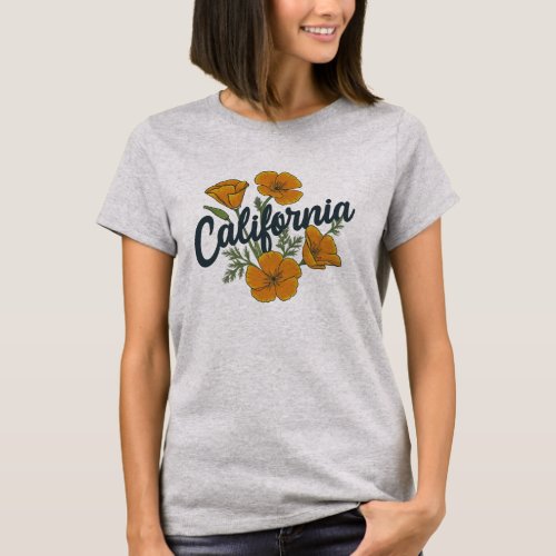California Poppies  T_Shirt