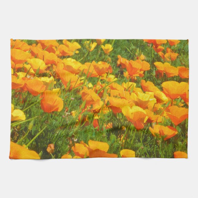 California Poppies Towel (Horizontal)