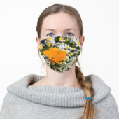 California Poppy Adult Cloth Face Mask (Worn)