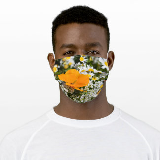 California Poppy Adult Cloth Face Mask