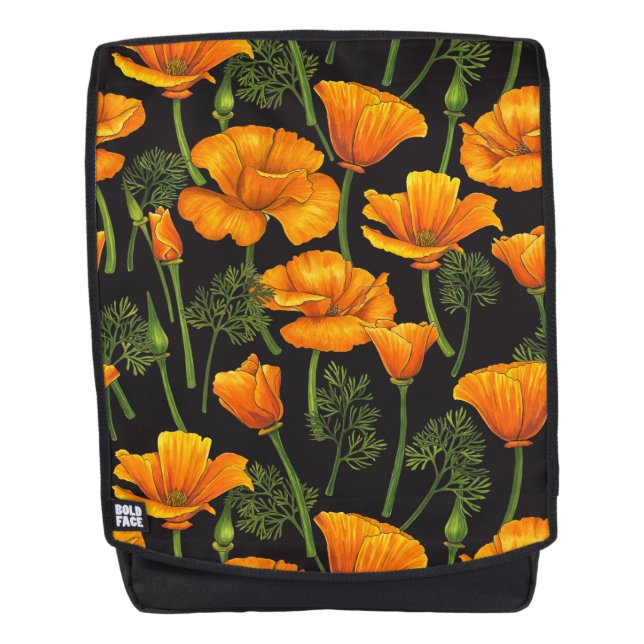 California poppy backpack (Front)