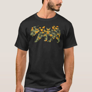 California Poppy Bear Fitted Scoop T-Shirt