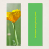 California poppy bookmark (Front & Back)