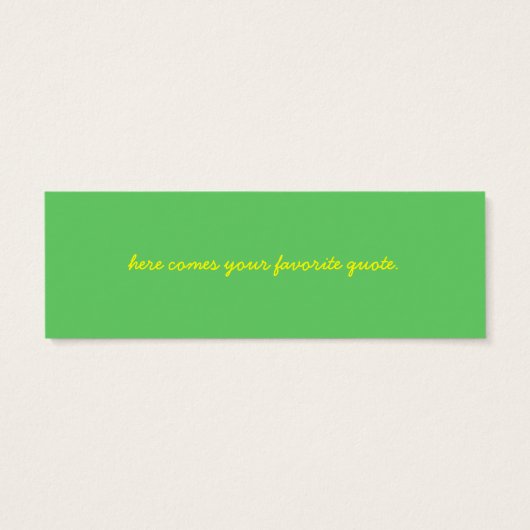 California poppy bookmark (Back)