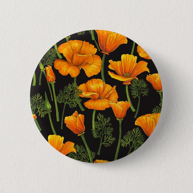 California poppy button (Front)