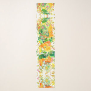 California Poppy Chiffon Scarf