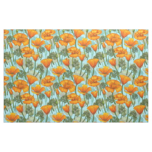 California poppy fabric