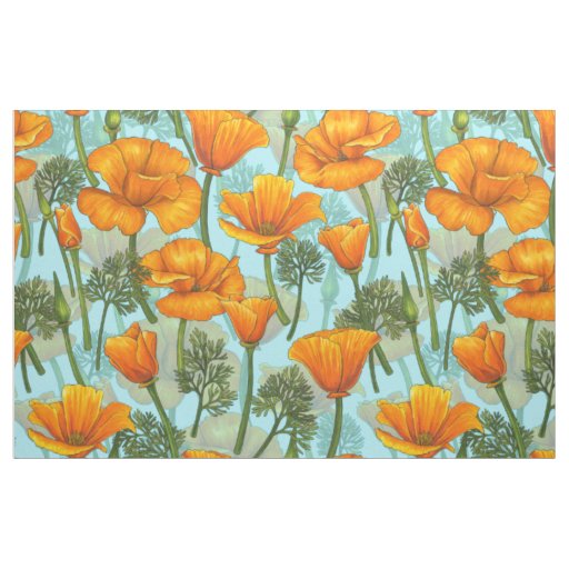 California poppy fabric