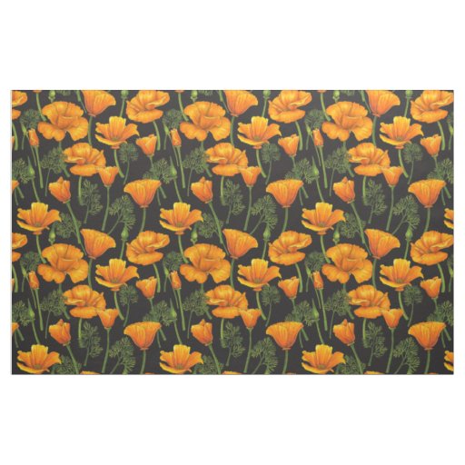 California poppy fabric