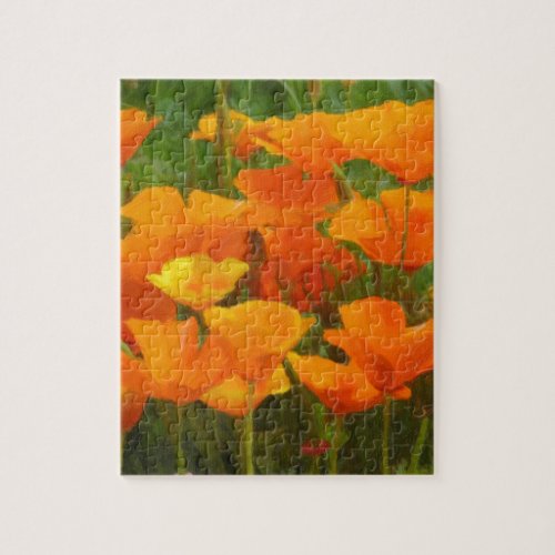 california poppy impasto jigsaw puzzle