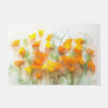 California Poppy Impressionistic Art